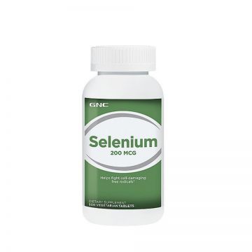 Seleniu 100MCG 90 tablete vegetale, GNC