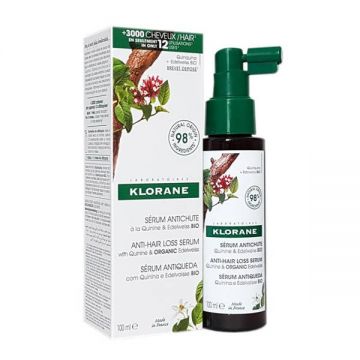 Ser pentru par cu chinina si floare de colt BIO, Klorane, 100 ml Ser pentru par cu chinina si floare de colt BIO, Klorane, 100 ml