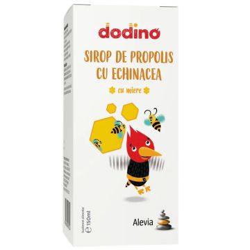 Sirop de propolis cu Echinacea si miere Dodino, 150 ml, Alevia