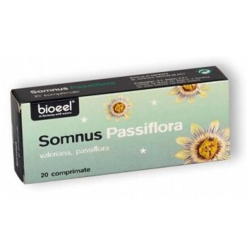 Somnus Passiflora Bioeel 20 comprimate