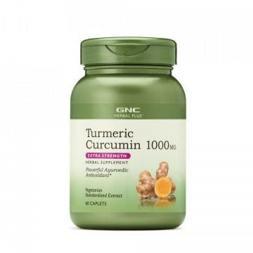 Turmeric Curcumin 1000 mg Herbal Plus 60 tablete, GNC