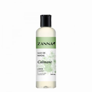 Ulei de masaj Calmant cu CBD si Lavanda, 200ml Zanna