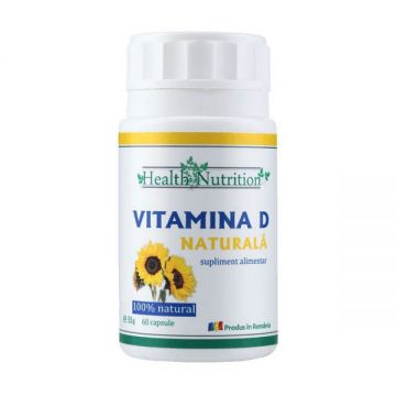 Vitamina D naturala 60cps, Health Nutrition