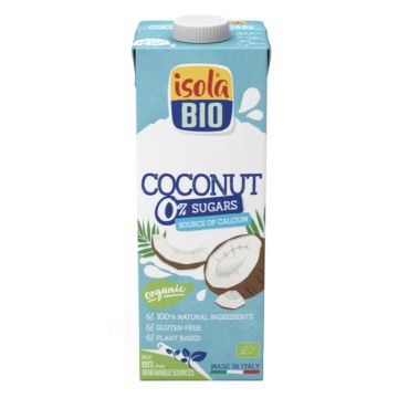 Bautura de cocos cu 0% zaharuri, 1000ml, Isola Bio