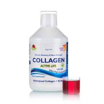 Colagen lichid hidrolizat Active Life 5000mg, 500ml, Swedish Nutra