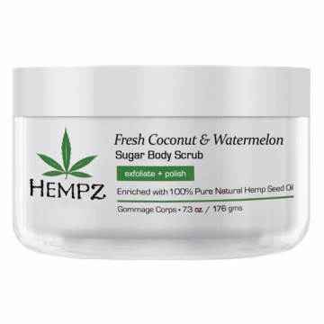 Exfoliant de corp Fresh Coconut&Watermelon Sugar, 215ml, Hempz