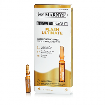 Flash Ultimate cu acid hialuronic, 7 fiole, Marnys