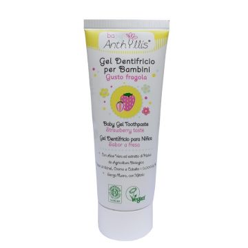 Gel de dinti pentru copii cu gust de capsuni 0 luni+, 75ml, Baby Anthyllis