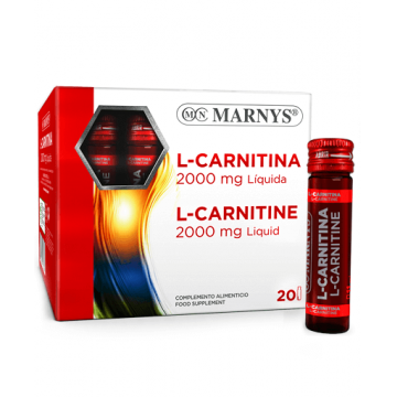 L-Carnitina Lichida 2000mg, 20 fiole, Marnys