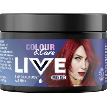 Masca de colorare si ingrijire Schwarzkopf Ruby Red, 150ml, Live