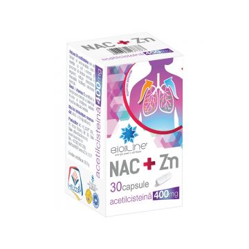 NAC+Zn 400mg, 30 capsule, BioSunLine