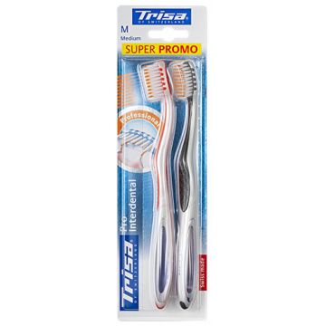 Periuta de dinti Pro Interdental Duo Medium, 2 bucati, Trisa