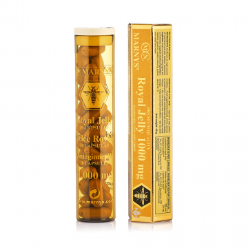 Royal Jelly cu laptisor de matca 1000mg + lecitina, 30 capsule, Marnys