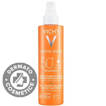 Spray fluid invizibil Capital Soleil Cell Protect SPF50+, 200ml, Vichy