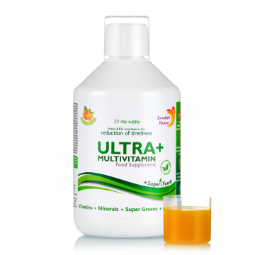 Ultra+ Detox Multivitamine cu 63 de ingrediente, 500ml, Swedish Nutra
