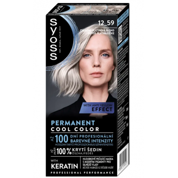 Vopsea permanenta Color Baseline 12-59 Cool Platinum Blond, 115ml, Syoss