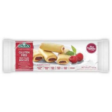 Biscuiti umpluti cu zmeura fara gluten, 175 g, Orgran