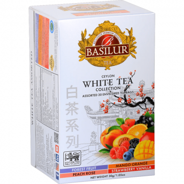 Ceai alb ceylon White Tea Collection asortat 4sort 1,5gx20dz - BASILUR