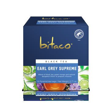 Ceai negru Earl Gray Supreme, 20g, Bitaco