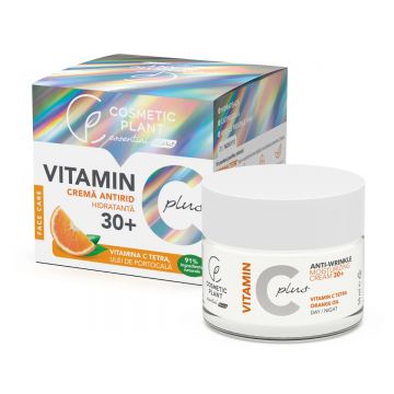 Crema antirid hidratanta 30+ Vitamin C Plus, 50ml, Cosmetic Plant