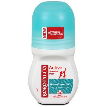 Deodorant Roll-On Borotalco Active Sea Salts (Gramaj: 50 ml, Concentratie: 3 buc)