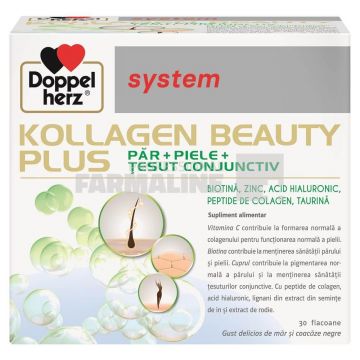 Doppelherz System Kollagen Beauty Plus 30 flacoane ( La pret de 20 flacoane )