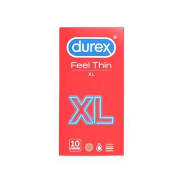 Durex Prezervative Feel Thin XL, 10 bucati