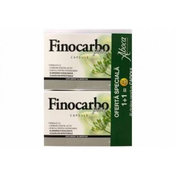 Finocarbo Plus 1+1 Cadou, 10 + 10 capsule, Aboca