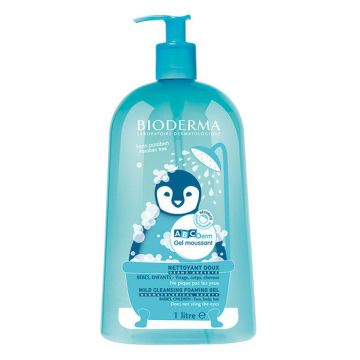 Gel spumant ABCDerm Bioderma (Concentratie: Gel de dus, Gramaj: 1000 ml)