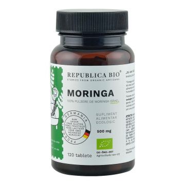 Moringa ecologica, 120 tablete, Republica Bio