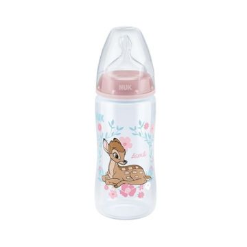 NUK First Choice Disney Bambi, Biberon cu Controlul Temperaturii, 6-18luni, 300ml
