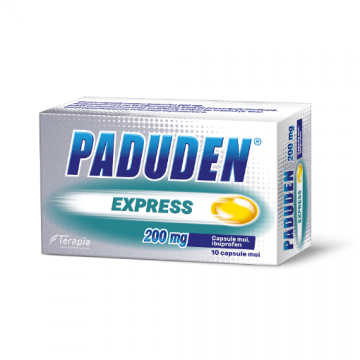 Paduden Express 200mg - 10 capsule moi Terapia