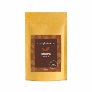 Pudra de ciuperci changa bio, 125g, Crud si sanatos