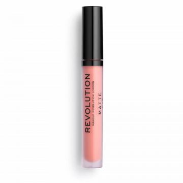 Ruj lichid Makeup Revolution, Matte, Vegan, 3 ml (Nuanta Ruj: 106 Glorified)