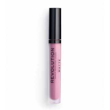 Ruj lichid Makeup Revolution, Matte, Vegan, 3 ml (Nuanta Ruj: 117 Bouquet)