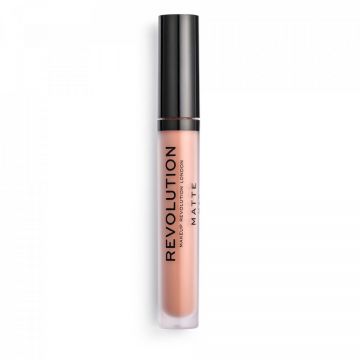 Ruj lichid Makeup Revolution, Matte, Vegan, 3 ml (Nuanta Ruj: 121 Head-turner)