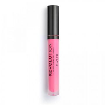 Ruj lichid Makeup Revolution, Matte, Vegan, 3 ml (Nuanta Ruj: 139 Cutie)