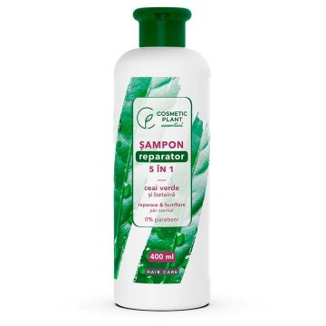 Sampon reparator 5 in 1 cu ceai verde si betaina, 400ml, Cosmetic Plant