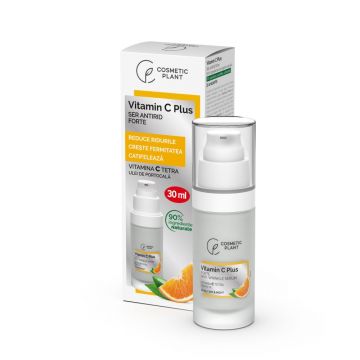 Ser antirid forte cu pompita Vitamin C Plus, 30ml, Cosmetic Plant