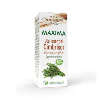 Ulei esential de Cimbrisor, uz intern, 10 ml, Justin Pharma