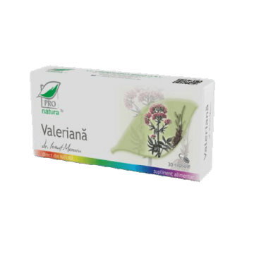 Valeriană, 30 capsule, Pro Natura
