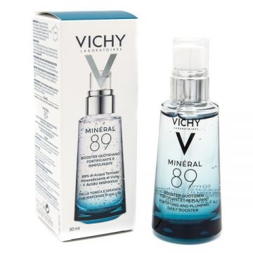 Vichy Gel-Booster cu efect de fortifiere si reumplere Mineral 89 (Gramaj: 50 ml, Concentratie: Fluid antirid)