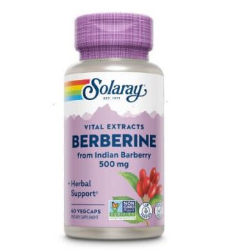 Berberine Solaray, 60 capsule vegetale, Secom
