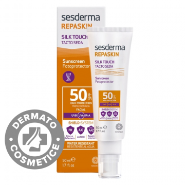 Crema pentru protectie solara cu SPF 50 Repaskin Silk Touch, 50ml, Sesderma