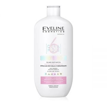 Emulsie de corp pentru piele normala si uscata Eveline Cosmetics 6 Ceramides, 350 ml