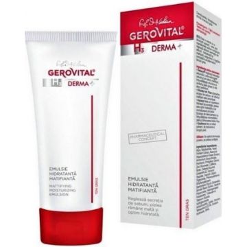 gerovital h3 derma+ emulsie hidratanta matifianta x 50ml