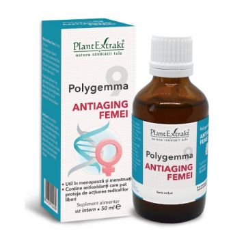 PlantExtrakt Polygemma 9 pentru femei 50+ - 50ml