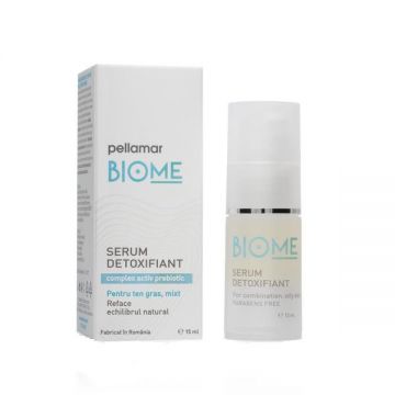 Serum lifting instant pentru ten gras-mixt Pellamar Biome, 15 ml