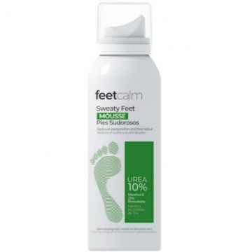 Spuma pentru picioare antiperspiranta 10% uree, 75ml, Feet Calm