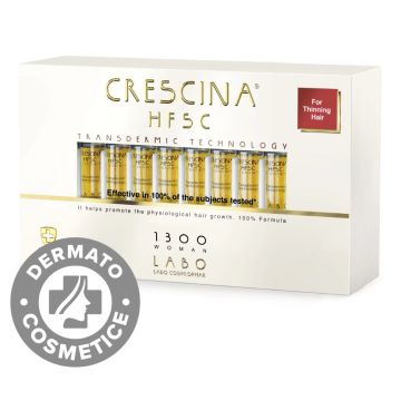 Tratament pentru par HFSC Transdermic 1300 Woman Crescina, 20 fiole, Labo